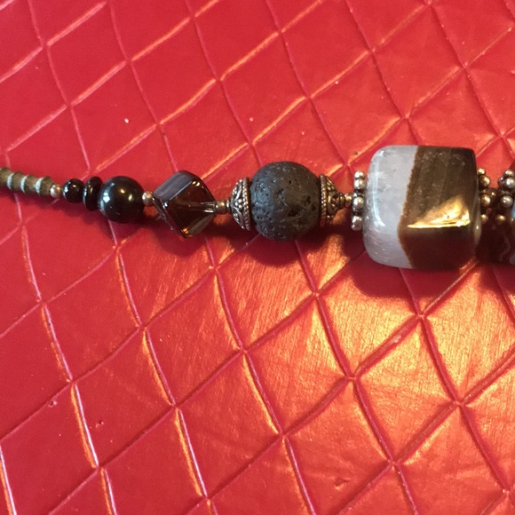 Vintage beaded necklace. Made by Artist. - Picture 5 of 5